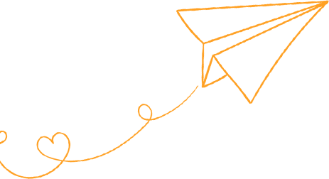 Orange parrot silhouette